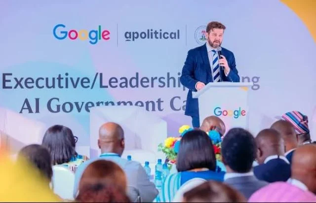 Treinamento de IA para servidores nigerianos com apoio do Google, em outubro de 2025