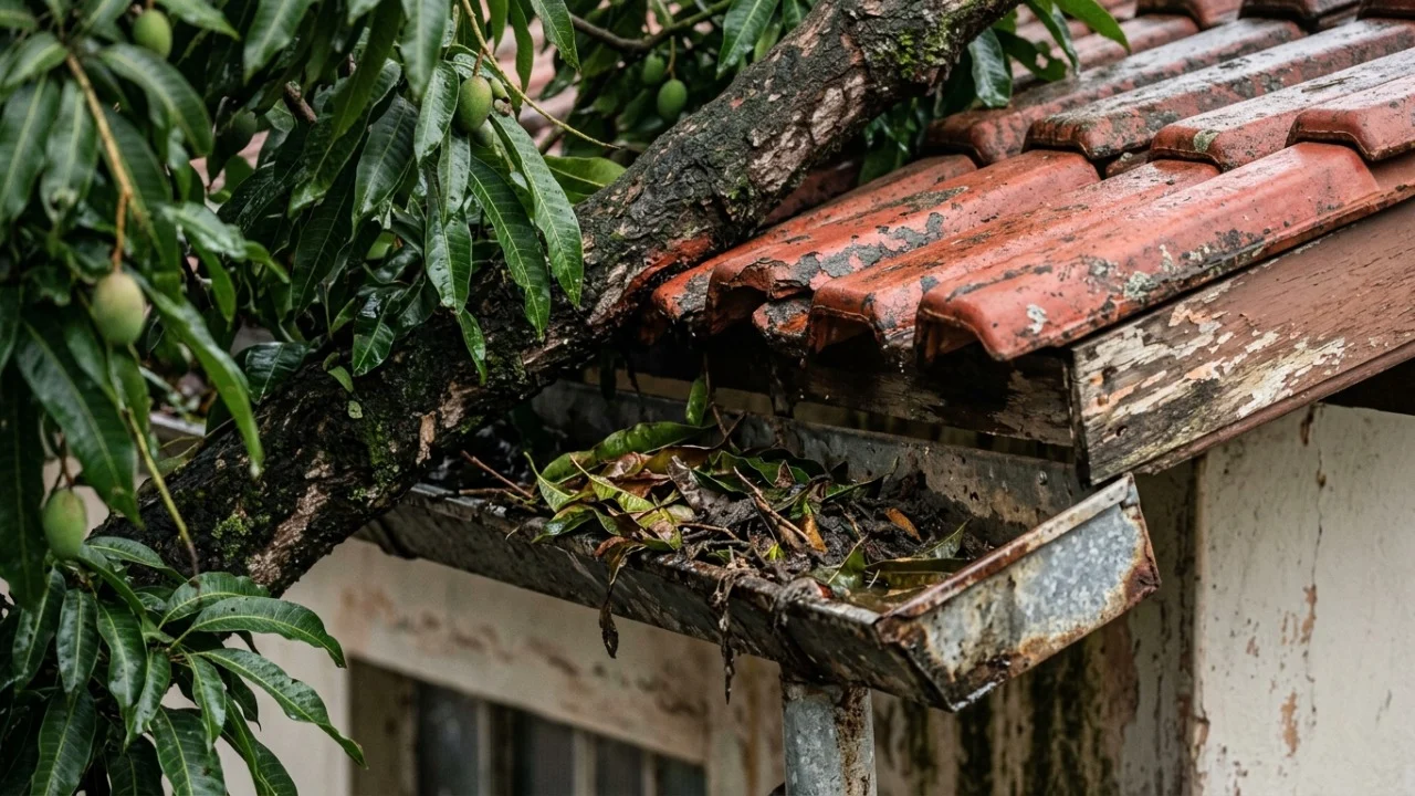 Homem passou meses recolhendo folhas e galhos de uma árvore que ficava inteiramente no terreno do vizinho, mas resolveu agir quando os ramos avançaram sobre o telhado e descobriu que a lei traz uma resposta bastante direta para esse tipo de situação O Código Civil permite cortar ramos que ultrapassam a divisa.