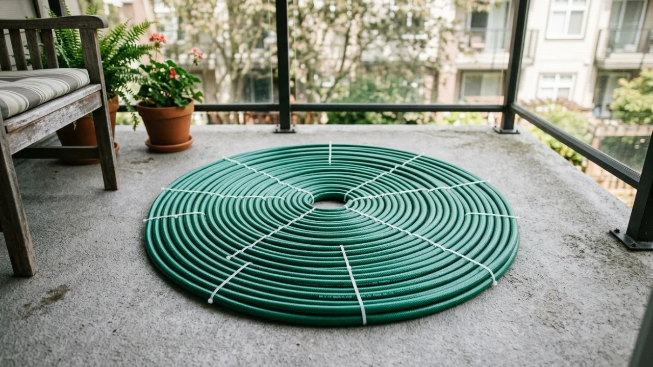 Não jogue fora a mangueira velha, você tem um tesouro em casa: 2 ideias práticas para reaproveitá la Cortar e colar pedaços do material flexível na parede cria painéis decorativos com texturas em relevo surpreendentes.