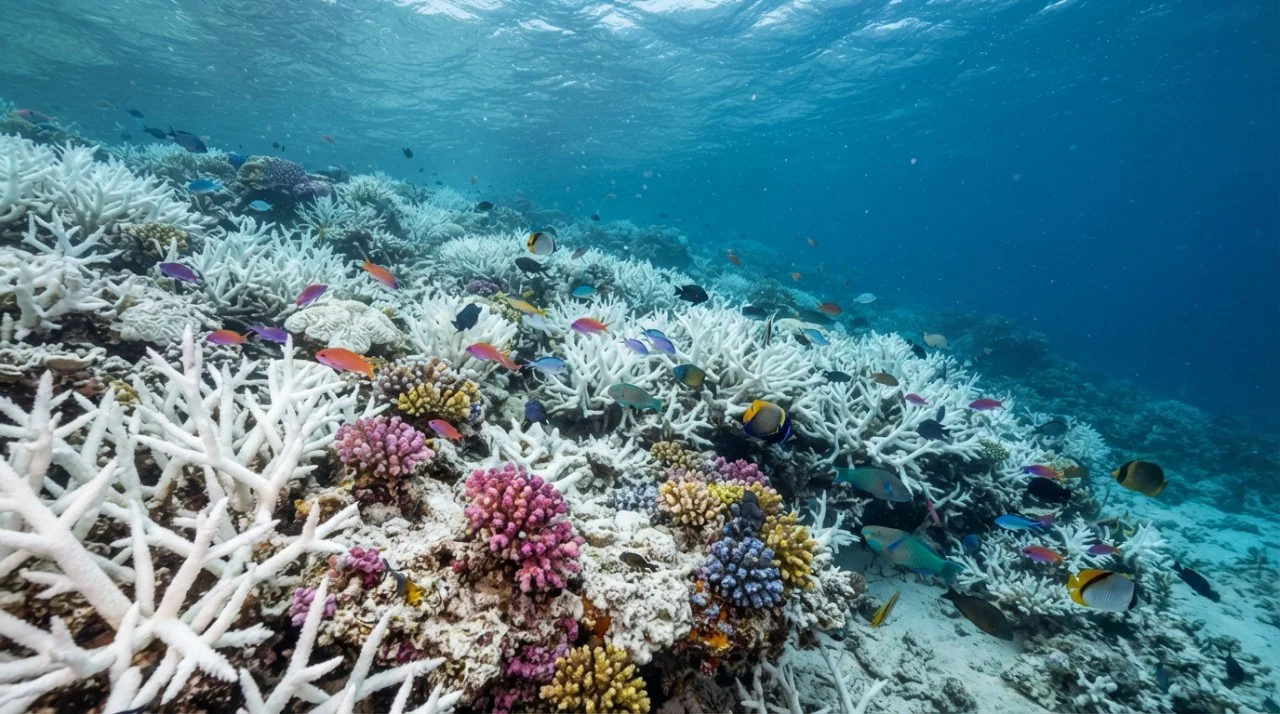 40 anos de monitoramento e quase 2 milhões de observações revelam a dimensão da perda dos recifes de coral: 14% da cobertura mundial desapareceu entre 2009 e 2018 O aquecimento das águas oceânicas afeta diretamente a saúde dos corais em diferentes regiões do mundo.