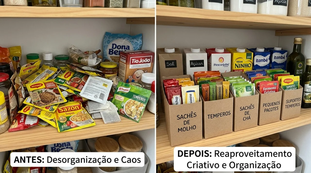 A embalagem longa vida é feita em camadas, combinando papel, plástico e alumínio.